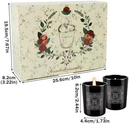 12-Pack Scented Candles Gift Set, 2oz Soy Wax Aromatherapy Candles with 6 Assorted Fragrances, Hand Poured Natural Essential Oil Jar Candles for Home Office Yoga Decor, Birthday Christmas Mother's Day - Image 4