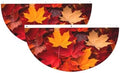 Autumn Leaves Fall Semicircular Hanging Decorative Bunting Flag 2pcs by Ouqiuwa