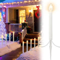 Tujoe 10 Pcs Christmas C7 Pathway Lights Outdoor with Stakes, 19.5 ft by Tujoe
