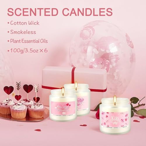 12-Pack Scented Candles Gift Set - 2oz Soy Wax Aromatherapy Candles with 6 Assorted Fragrances, Hand Poured Natural Essential Oil Jar Candles for Home Office Yoga Decor, Birthday Christmas Mother's Da - Image 5