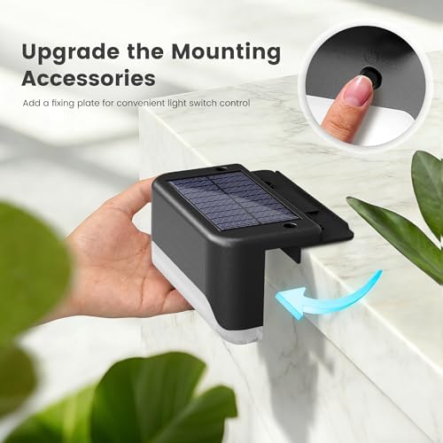 SOLPEX Solar Deck Lights Outdoor,Fence Lights Waterproof,16 Pack RGB - Image 4