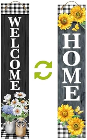 Briarwood Lane Spring Double Sided Reversible Pine Porch Leaner 47x9.5 Farmhouse Flowers For Spring Porch Leaner - Image 4