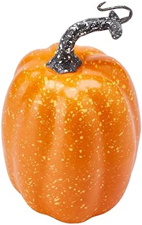 Lucakuins 7Pcs Artificial Pumpkins Fall Decoration Assorted Faux Pumpkin Cute Foam Pumpkins for Home Outside Halloween Decorating (Orange2, One Size) - Image 4