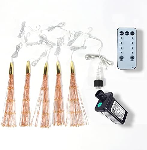 PXBNIUYA 5 Pack 1000LED Plug in Starburst Sphere Lights,LED Firework Light - Image 7