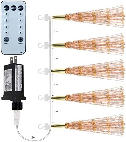 PXBNIUYA 5 Pack 1000LED Plug in Starburst Sphere Lights,LED Firework Light - Image 4