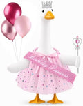 5 Pcs Birthday Princess Porch Goose Outfit with Balloon for Outdoor Decor by Unknown