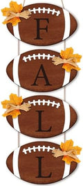 Vicenpal Fall Signs Thanksgiving Porch Decor, Brown, Football by Vicenpal