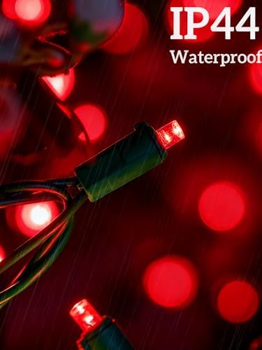 Led Christmas Net Lights for Bushes, 132LED 6FT x 6FT Connectable UL Certified Net Lights for Bushes Tree Shrubs Xmas Trunk Green Wire Christmas Decorations - Image 4