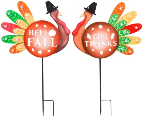 MUMTOP Thanksgiving Turkey Outdoor Decor for Home, 2 Pack - Image 7
