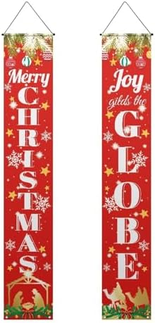 Christmas Decoration Merry Christmas Door Banner Porch Signs Welcome Banner for Holiday Winter Xmas Backdrop Hanging Decor Yard Sign for Front Door Wall Cover Party Supplies Outdoor Indoor by WelcometoLuarisgur