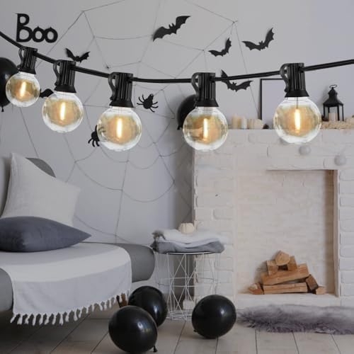25FT Outdoor String Lights Waterproof Shatterproof G40 LED Globe - Image 3