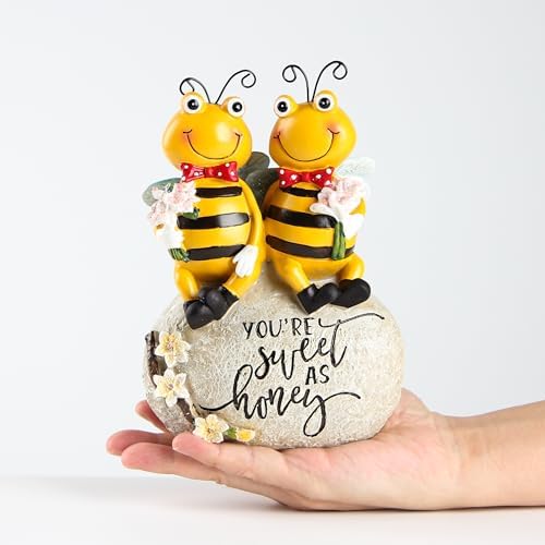 Bee Statue for Garden Decor Bumblebee Figurines Summer Outdoor Decorations - Image 3