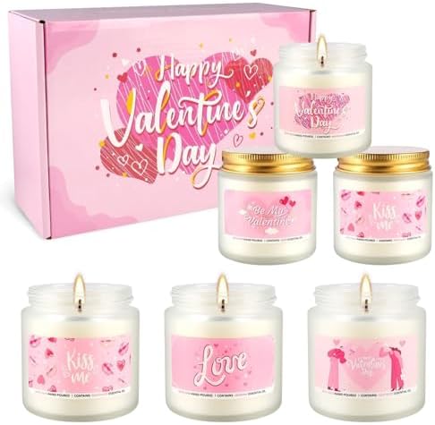 12-Pack Scented Candles Gift Set - 2oz Soy Wax Aromatherapy Candles with 6 Assorted Fragrances, Hand Poured Natural Essential Oil Jar Candles for Home Office Yoga Decor, Birthday Christmas Mother's Da by Grcdoyvl