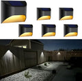 Solar Fence Lights，Deck｜Step ｜Stair Lights，Warm White/Daylight/Cool White Options for Yard Garden Sidewalk Pathway, Waterproof（6-Pack） by VWCYL