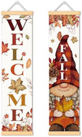 Welcome Fall Door Banner Set of 2, Gnome Leaf Porch Decor for Home by Unknown