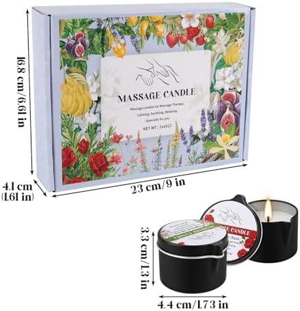 12pcs Massage Oil Candle,Moisturising Natural Soybeans Gift Sets - Image 2