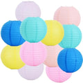 BEISHIDA 10inch Macaroon Paper Lanterns 6Pack Hanging Round Chinese Lantern by Beishida
