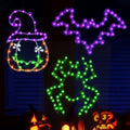 Halloween Window Lights, 3 Pack LED Waterproof Timer Indoor Decor by Bstge