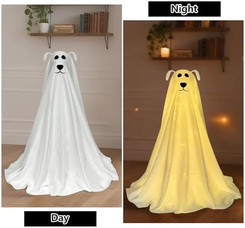 Halloween Decorations, 2.5FT Light Up Halloween Ghost Dog with Remote - Image 5