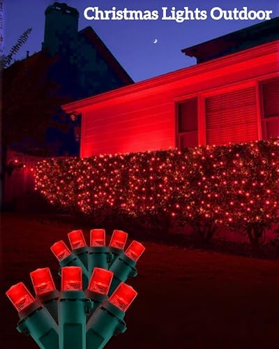 Led Christmas Net Lights for Bushes, 132LED 6FT x 6FT Connectable UL Certified Net Lights for Bushes Tree Shrubs Xmas Trunk Green Wire Christmas Decorations - Image 5
