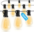 GvvooHome LED Outdoor String Lights, 300FT Waterproof Patio Lights with 92 Shatterproof S11 Plastic Bulbs, 2700K Warm White Edison Hanging Lights for Backyard, Garden, Porch, Bistro by GvvooHome