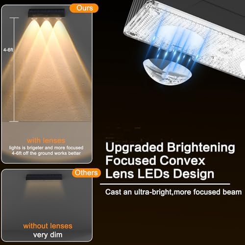 Solar Fence Lights Outdoor Waterproof 8 Pack, 50 Lumens, 12 Modes - Image 4