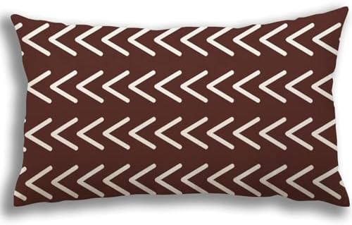 YCOLL Pillow Covers 12x20 Set of 4, Modern Sofa Throw Pillow Cover, Decorative Outdoor Linen Fabric Pillow Case for Couch Bed Car, Coffee - Image 5