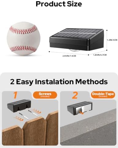 JOFIOS Fence Lights Solar Powered with Remote, 8 Pack, Dusk to Dawn Solar Fence Lights Outdoor Waterproof with Warm White LED Spot Lens, Solar Light Outdoor, Wall, Backyard, Railing, Deck, and Patio - Image 2
