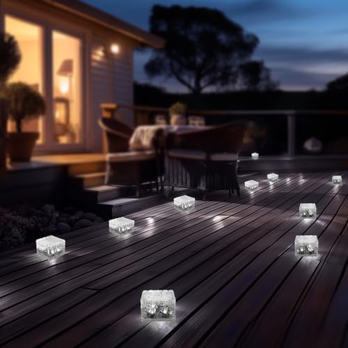 MLKNK Solar Brick Lights-Outdoor Solar Lights for Yard 3 Pack Garden Decor - Image 4