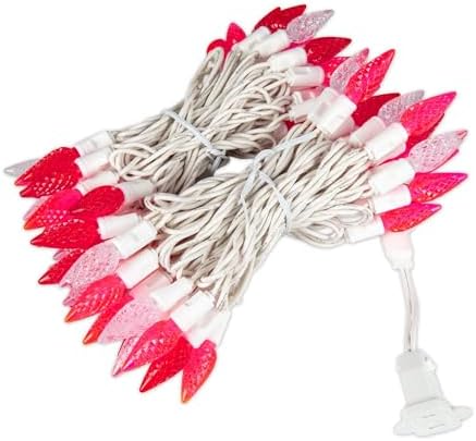 70 Light 24Ft Valentine's Day C6 LED Strawberry Lights - Image 5