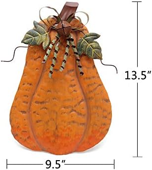 Pumpkin Decoration for Home Free Standing Metal Flat Pumpkins - Image 6
