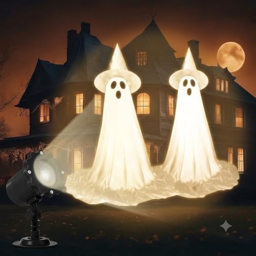 Halloween Decoration Outdoor 3D Warm Cute Ghost Projector by Unknown