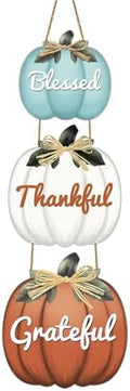 Fall Door Decor Fall Door Sign Pumpkin Wall Decor Thanksgiving Wreath by YUNKKIN