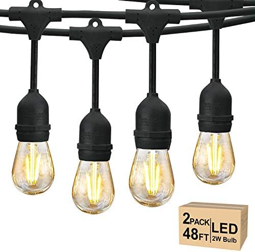 Svater 96 FT Outdoor String Lights 2W, Patio Light for Outside Waterproof by Svater