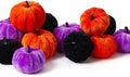 SITUMEIZI 12 Pcs Small Velvet Pumpkins Fabric Foam Pumpkin for Fall Decor Wedding Thanksgiving Halloween Table Centerpiece Farmhouse Decoration(Halloween Assorted Colors) by SITUMEIZI