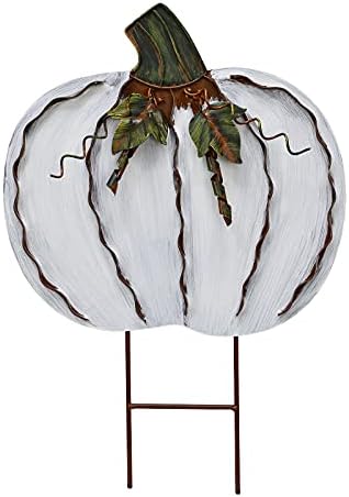 Pumpkin Garden Stake Metal Yard Sign Fall Decor Decorative Pumpkin Yard by Unknown