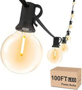 Svater Outdoor String Lights Waterproof 100 FT for Outside Patio 52 Bulbs by Svater