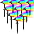 WELALO Color Changing Solar Lights Outdoor IP68 Waterproof, RGB, 10 Pack by WELALO