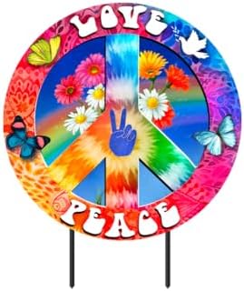 Briarwood Lane Spring Metal Art 25x18 Peace and Love for Spring Metal Art by BriarwoodLane