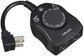 TiFFCOFiO Outdoor Timer Outlet, Dusk to Dawn Light Sensor Timer Weatherproof, 2 Grounded Outlets for Halloween and Christmas Lights, 15A 1/2HP, ETL Listed by TiFFCOFiO
