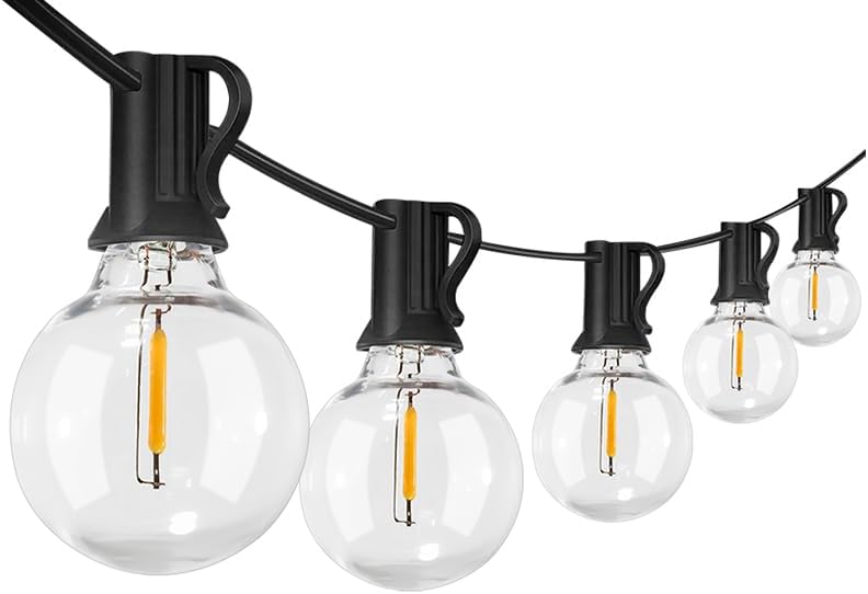 Outdoor String Lights, 100FT with 48 LED G40 Bulbs, Waterproof,Cord Powered - Image 6