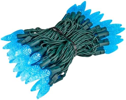 Novelty Lights 24 Feet 70 LED True Twinkle Teal Christmas String Lights - Image 6