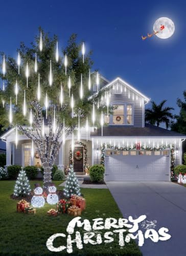 Brightown Christmas Lights Outdoor, 16 Inch 10 Tube 360 LED Icicle Lights - Image 3