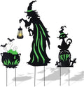 Prsildan Halloween Decorations Outdoor 3 Pack Metal Witch Yard Stakes by Prsildan