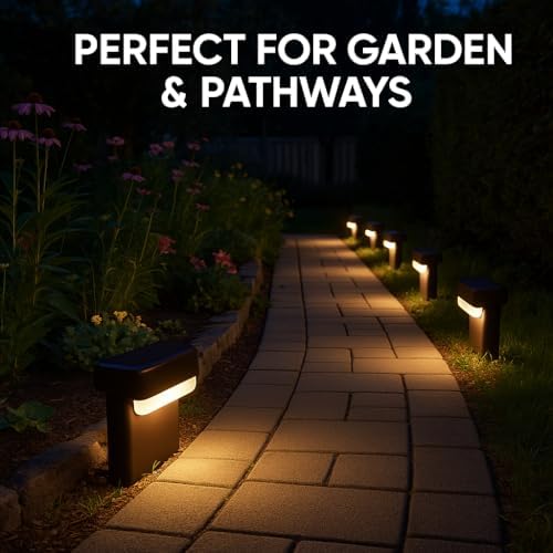 Solar Deck Lights Outdoor 16 Pack, Peel And Stick Deck Railing Lights, Long-lasting & Durable Waterproof For Outdoor Stairs, Step, Fence, Yard, Balcony, Patio, Railing, Garden & Pathway, (Warm White) - Image 4