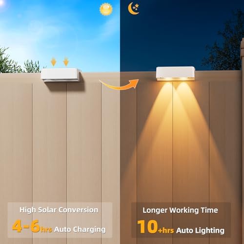 VOLISUN Solar Deck Lights 12 Pack, Color Changing LED Large Size Lamp - Image 4
