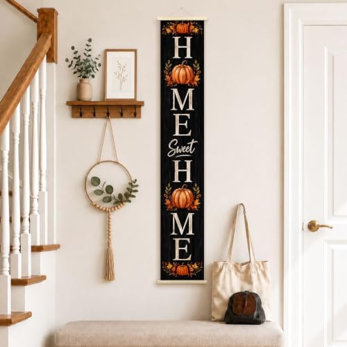 Home Sweet Home Fall Porch Door Banner Wall Decorations 8x47 - Image 4
