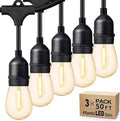 Svater Outdoor String Lights for Outside 150 FT Waterproof Commercial Grade by Svater