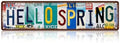 Vintage Hello Spring Metal Tin Signs Wall Decor by MTsigns