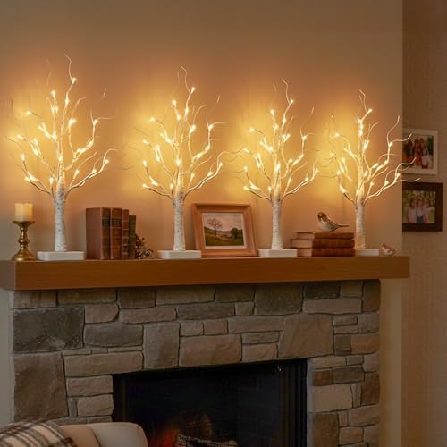 EAMBRITE Lighted Birch Tree with LED Lights Christmas Decorations Indoor - Image 5